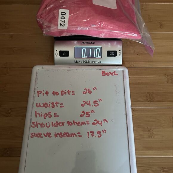 Toofan Womens Linen Pink V-Neck Tunic Blouse XL Relaxed Lagenlook Coastal - Picture 11 of 11